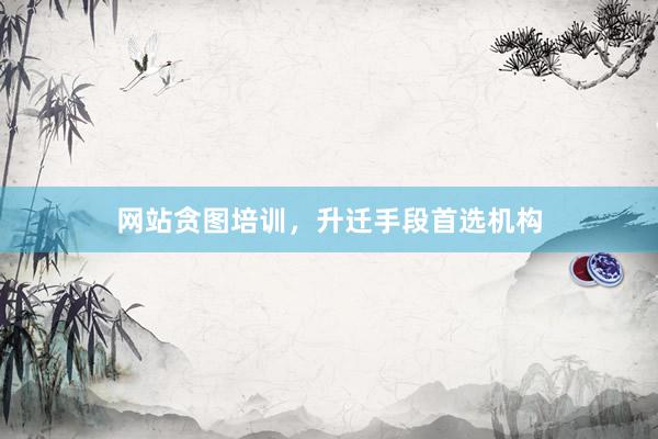 网站贪图培训，升迁手段首选机构