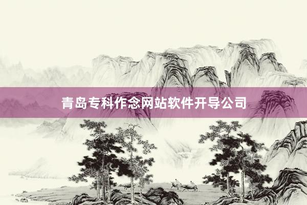 青岛专科作念网站软件开导公司